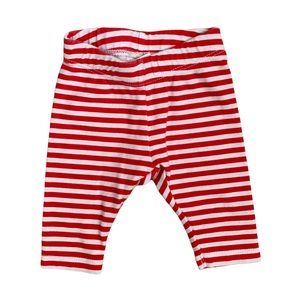 🌟3/$15🌟 Gymboree Red and White Striped Cotton Pants Baby Size NB